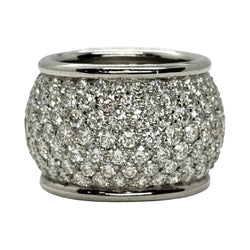 Bague Dôme en or blanc et diamants - Castafiore