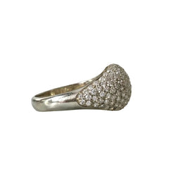 Bague Dôme en or blanc et diamants - Castafiore