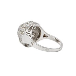 Bague Dôme en or blanc, platine et diamants - Castafiore