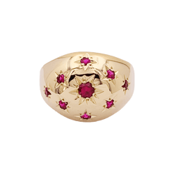 Bague Dôme en or jaune - Castafiore