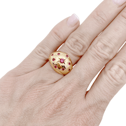 Bague Dôme en or jaune - Castafiore