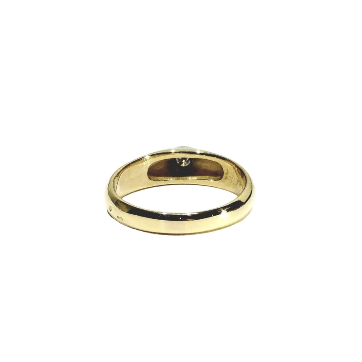 Bague Dôme en or jaune 18 carats et diamant - Castafiore