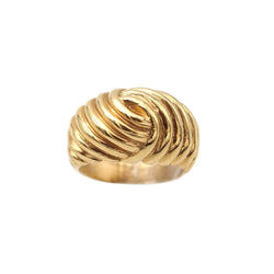 Bague Dôme en or jaune - Castafiore