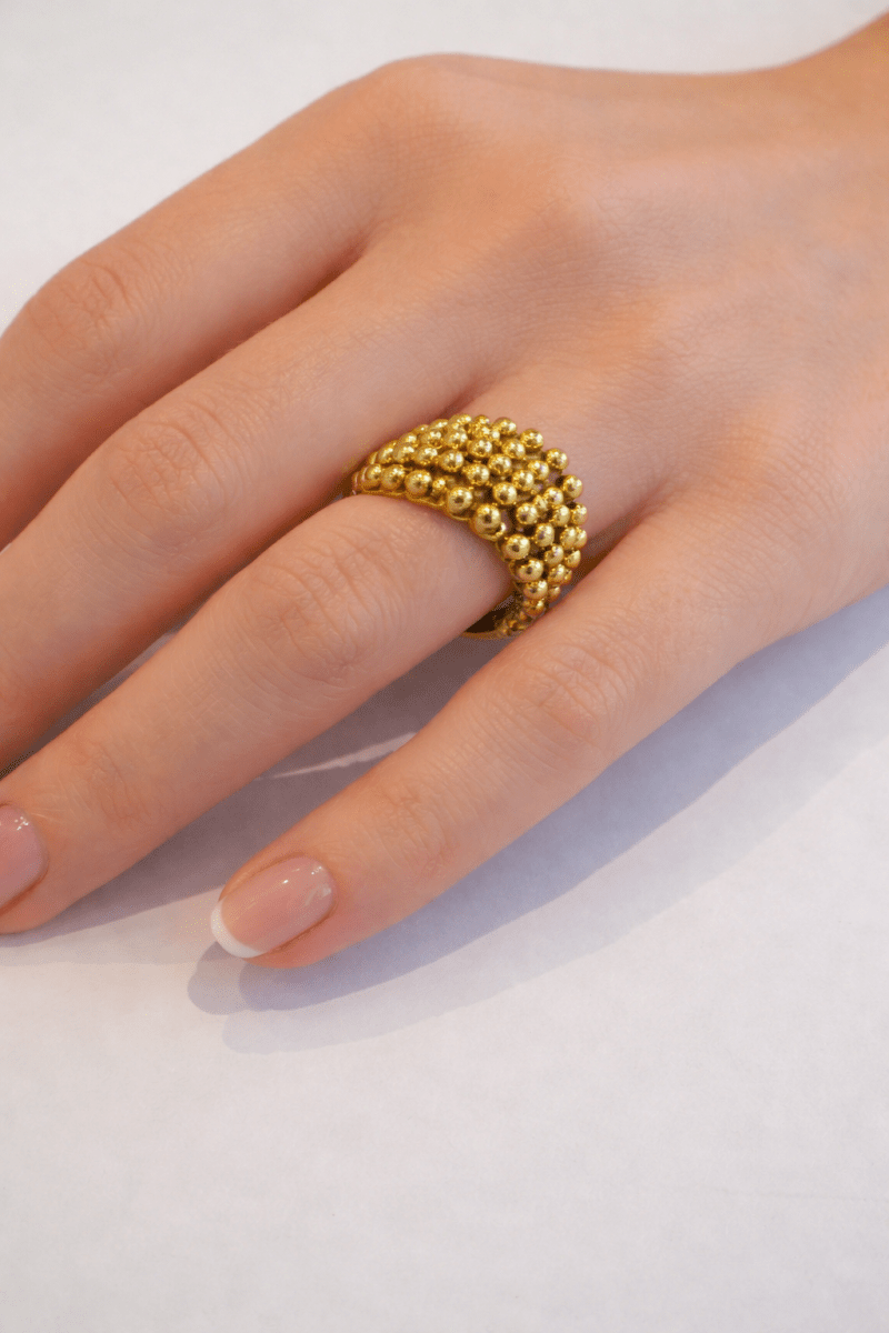Bague Dôme en or jaune - Castafiore