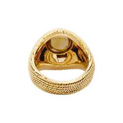 Bague Dôme en or jaune et citrine - Castafiore