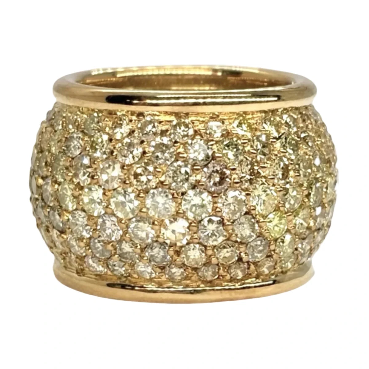 Bague Dôme en or jaune et diamants - Castafiore