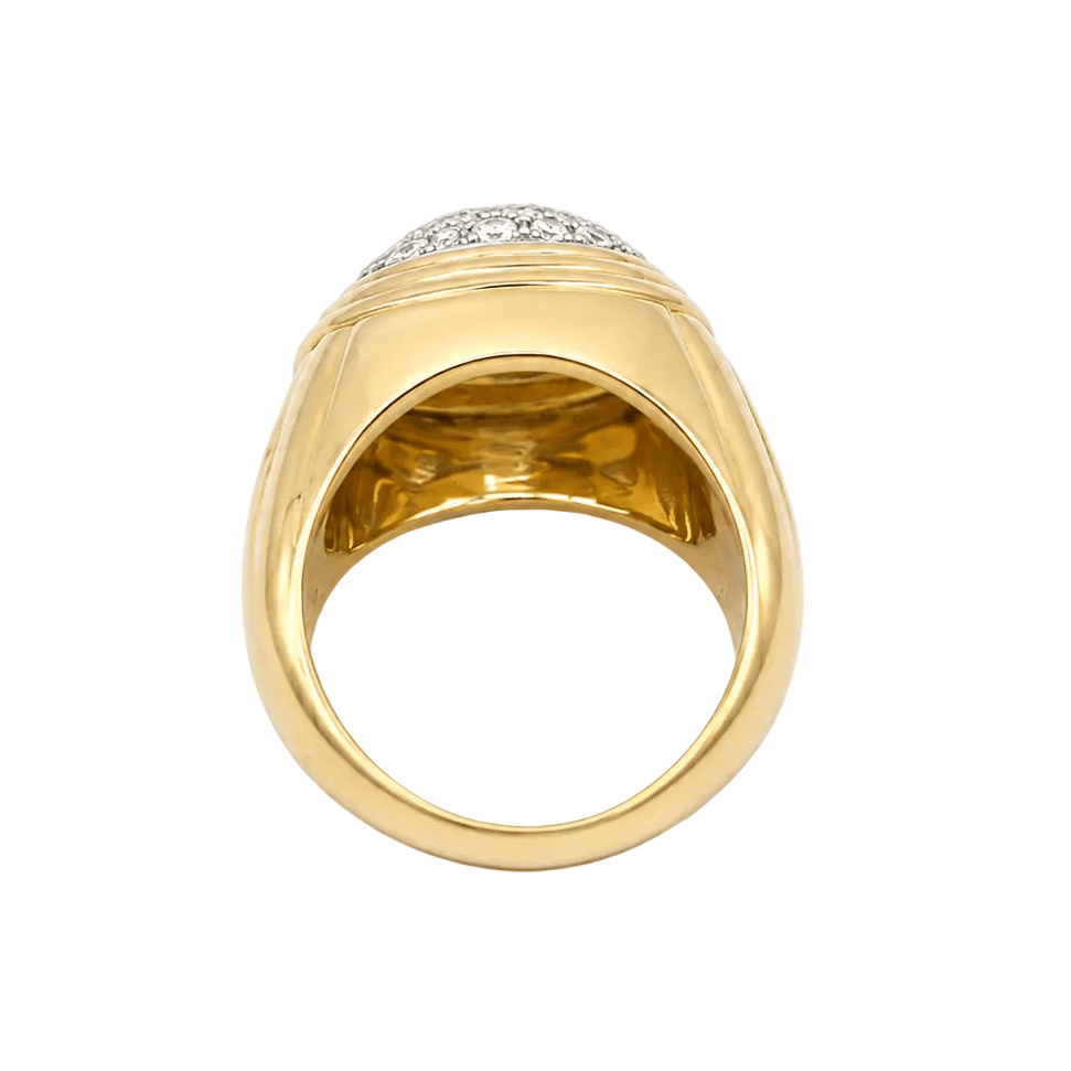 Bague Dôme en or jaune et diamants - Castafiore