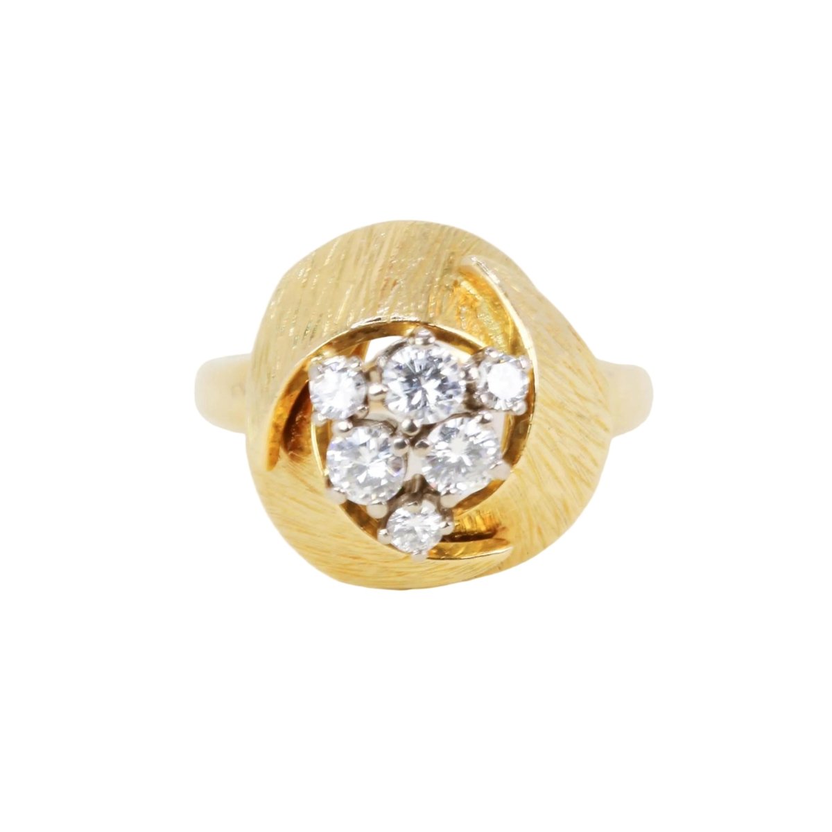 Bague Dôme en or jaune et diamants - Castafiore