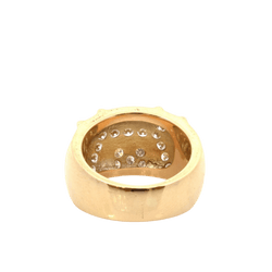Bague Dôme en or jaune et diamants - Castafiore
