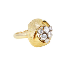 Bague Dôme en or jaune et diamants - Castafiore