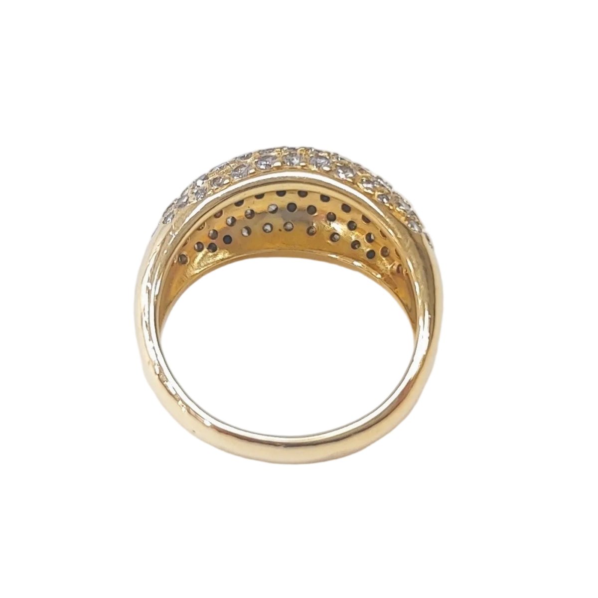 Bague Dôme en or jaune et diamants - Castafiore
