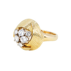 Bague Dôme en or jaune et diamants - Castafiore