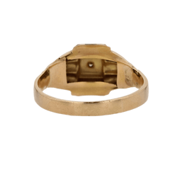 Bague Dôme en or jaune, or blanc et diamant - Castafiore