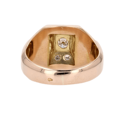 Bague Dôme en or rose et diamants - Castafiore