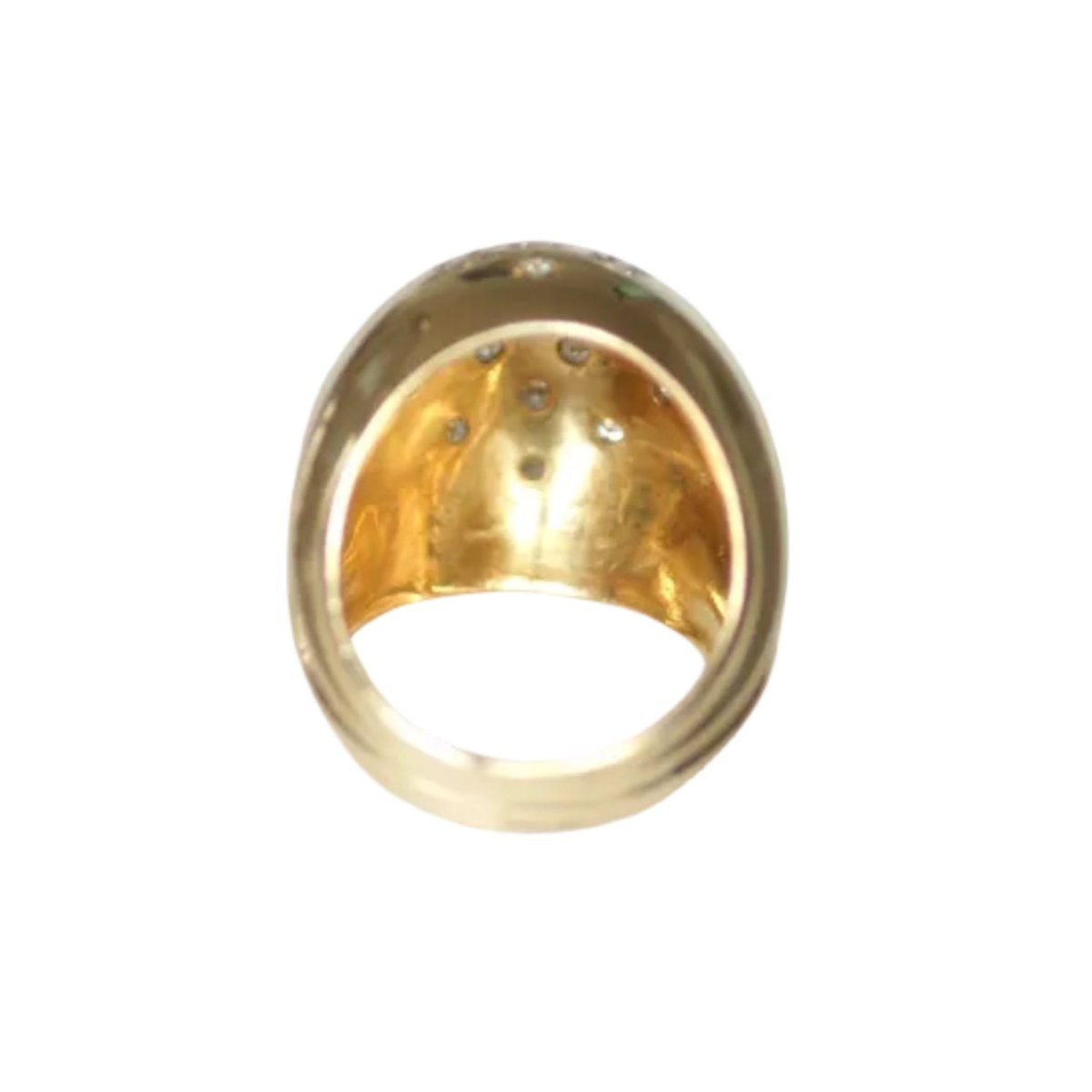 Bague Dôme en or rose et diamants - Castafiore