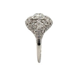 Bague Dôme en platine et diamants - Castafiore