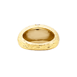 Bague Dôme FRED "Léopard" en or jaune et émail noir - Castafiore