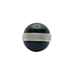Bague Dôme GOUBLE en or jaune, onyx et diamants - Castafiore