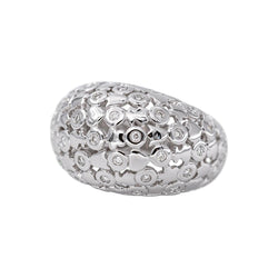 Bague Dôme Or blanc Diamant - Castafiore