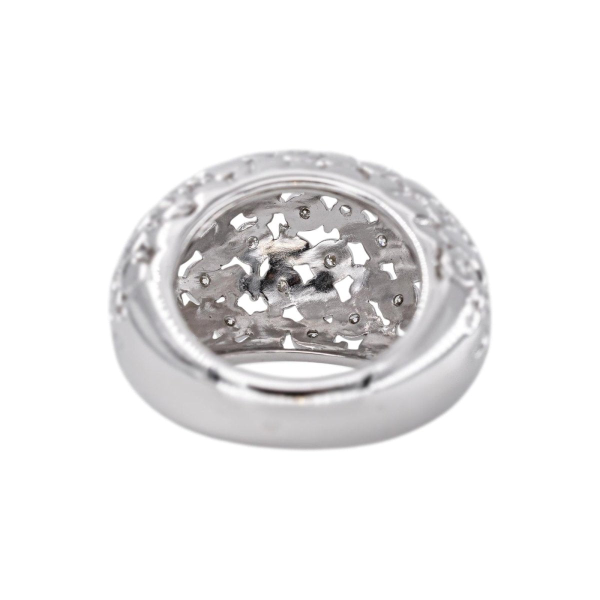 Bague Dôme Or blanc Diamant - Castafiore