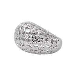 Bague Dôme Or blanc Diamant - Castafiore