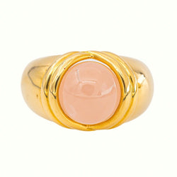 Bague Dôme Or jaune Œil de tigre - Castafiore