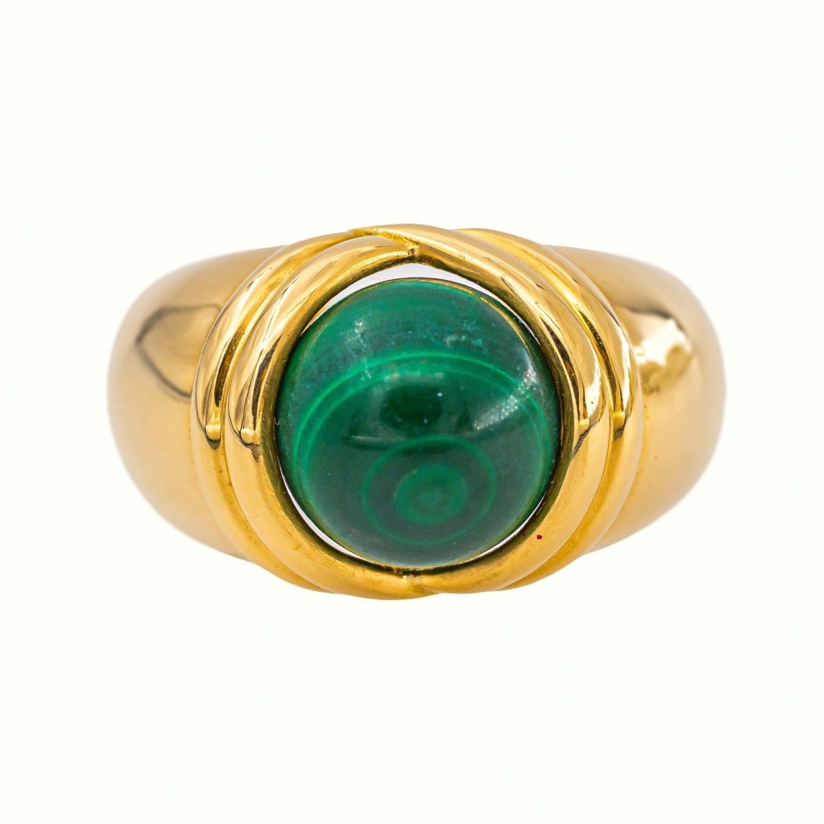 Bague Dôme Or jaune Œil de tigre - Castafiore