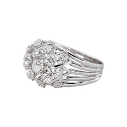 Bague Dôme Platine Diamant - Castafiore