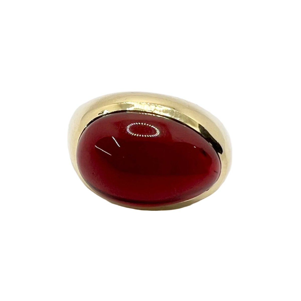 Bague Dôme POMELLATO en or jaune et grenat - Castafiore