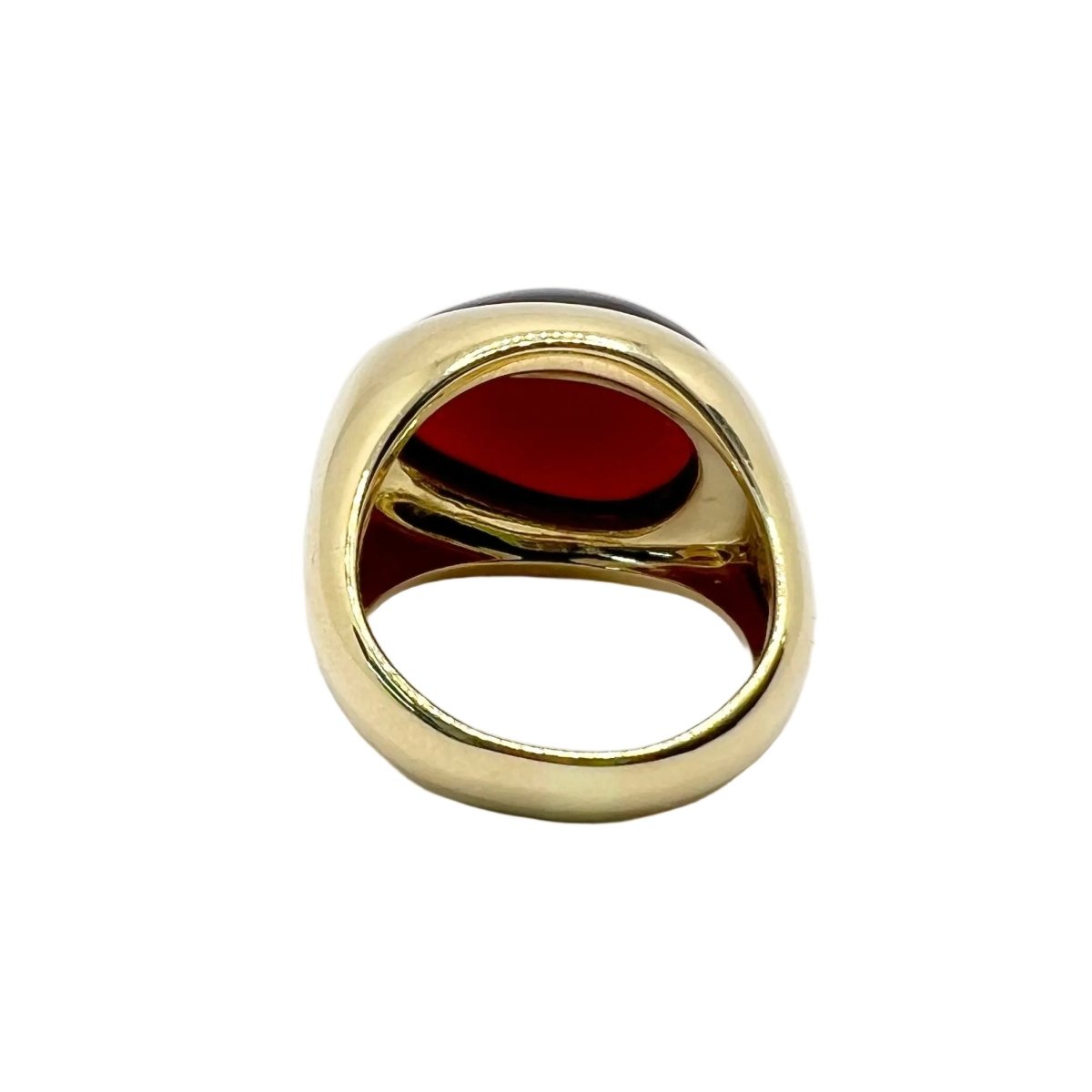 Bague Dôme POMELLATO en or jaune et grenat - Castafiore