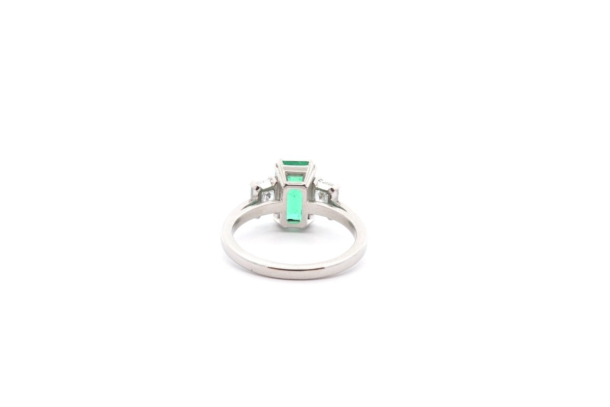 Bague émeraude 1,78cts et diamants - Castafiore