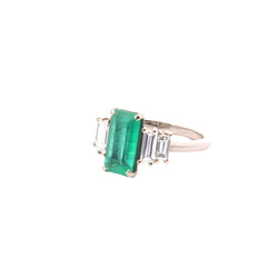 Bague émeraude 1,89cts et diamants en or 18k - Castafiore
