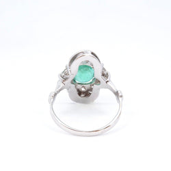 Bague émeraude diamants - Castafiore