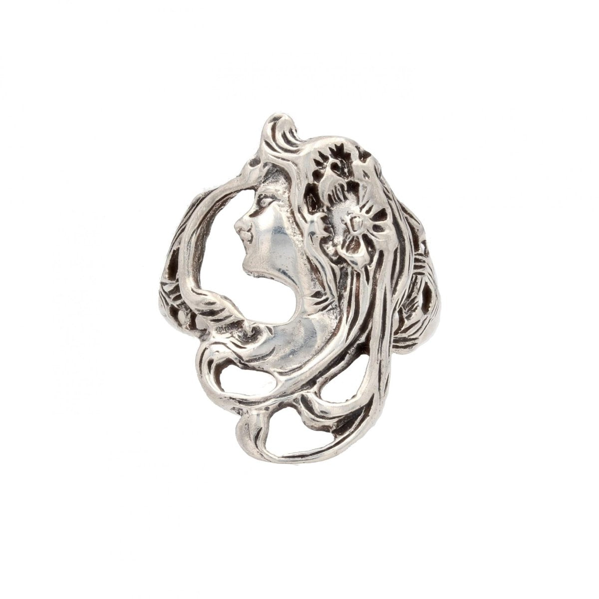 Bague en argent style Art Nouveau - Castafiore
