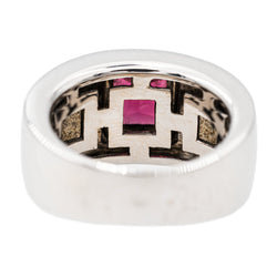 Bague en deux ors et grenat - Castafiore