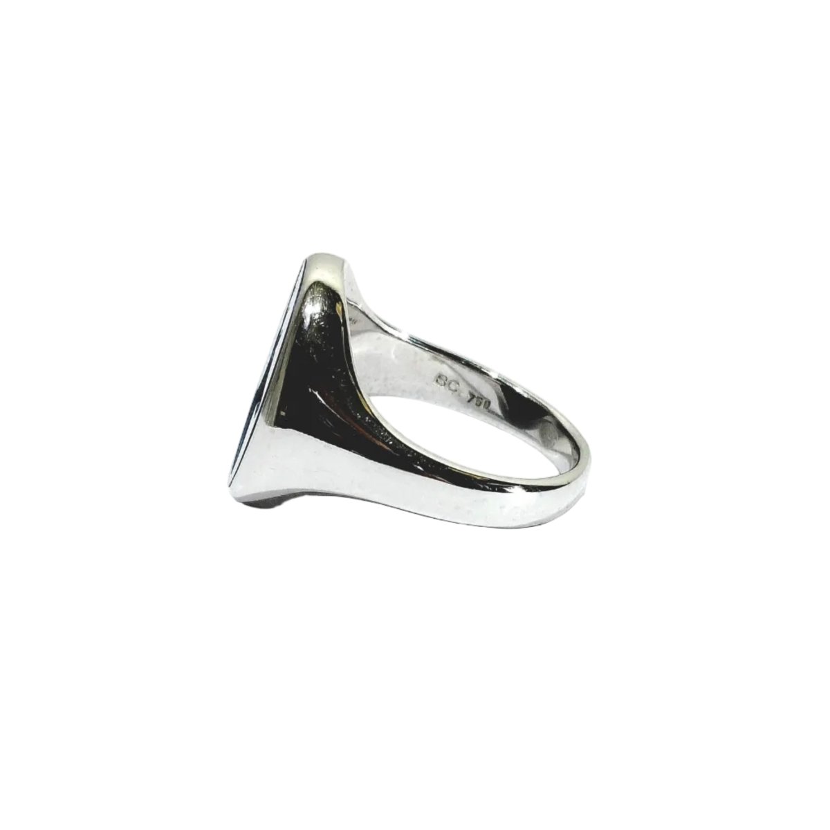 Bague en or blanc et agate - Castafiore