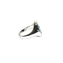 Bague en or blanc et agate - Castafiore
