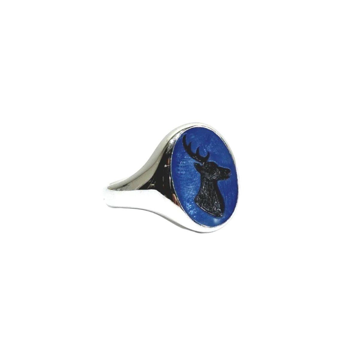 Bague en or blanc et agate - Castafiore