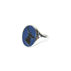 Bague en or blanc et agate - Castafiore