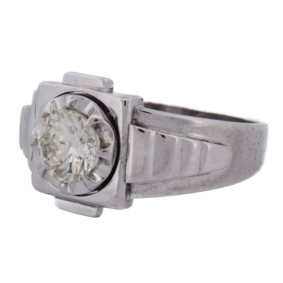 Bague en or blanc et diamant - Castafiore