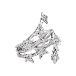 Bague en or blanc et diamant - Castafiore