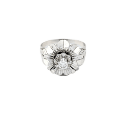 Bague en or blanc et diamant - Castafiore