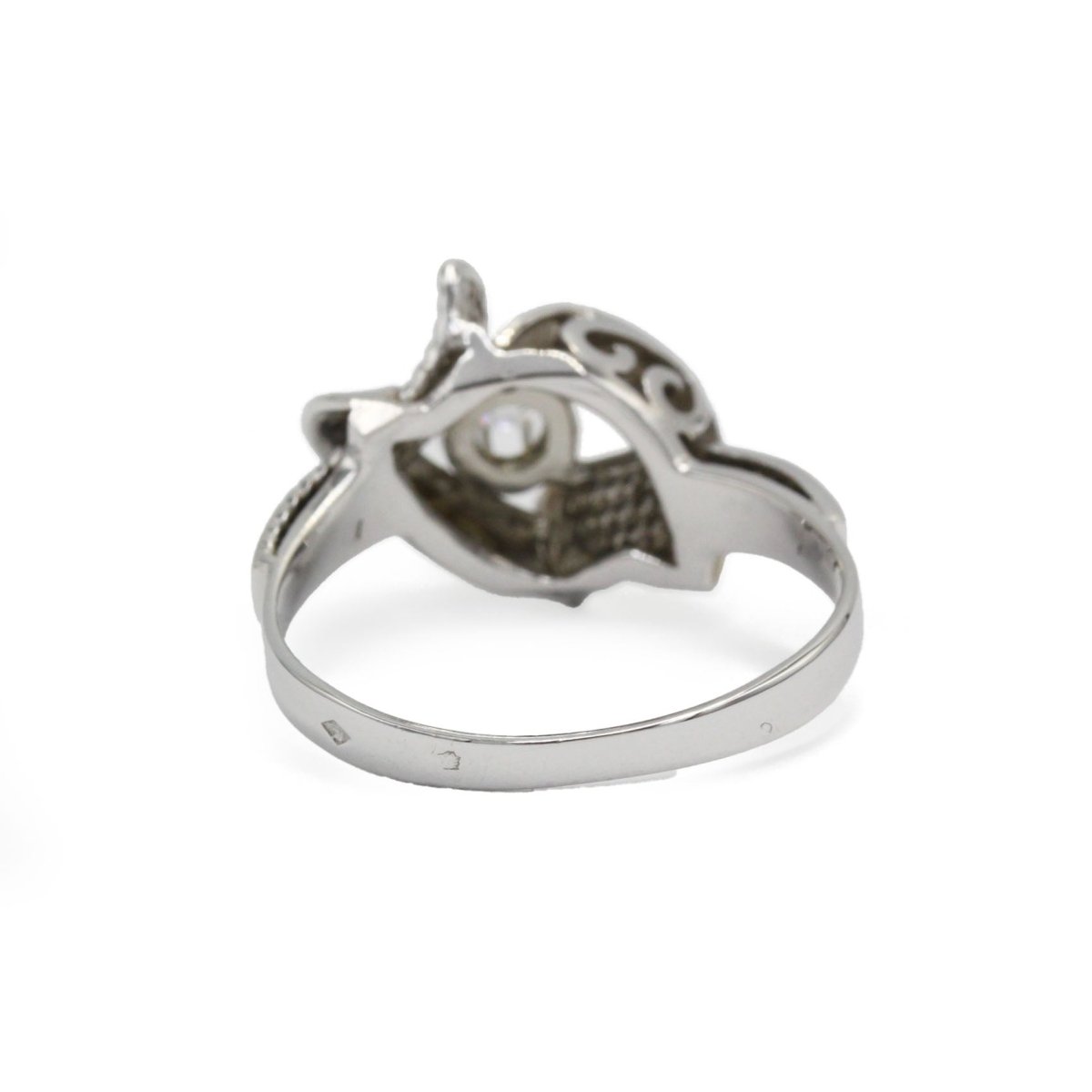 Bague en or blanc et diamant - Castafiore