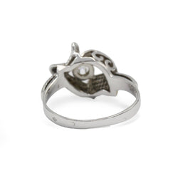 Bague en or blanc et diamant - Castafiore