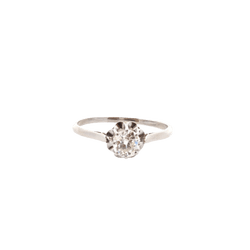 Bague en or blanc et diamant - Castafiore