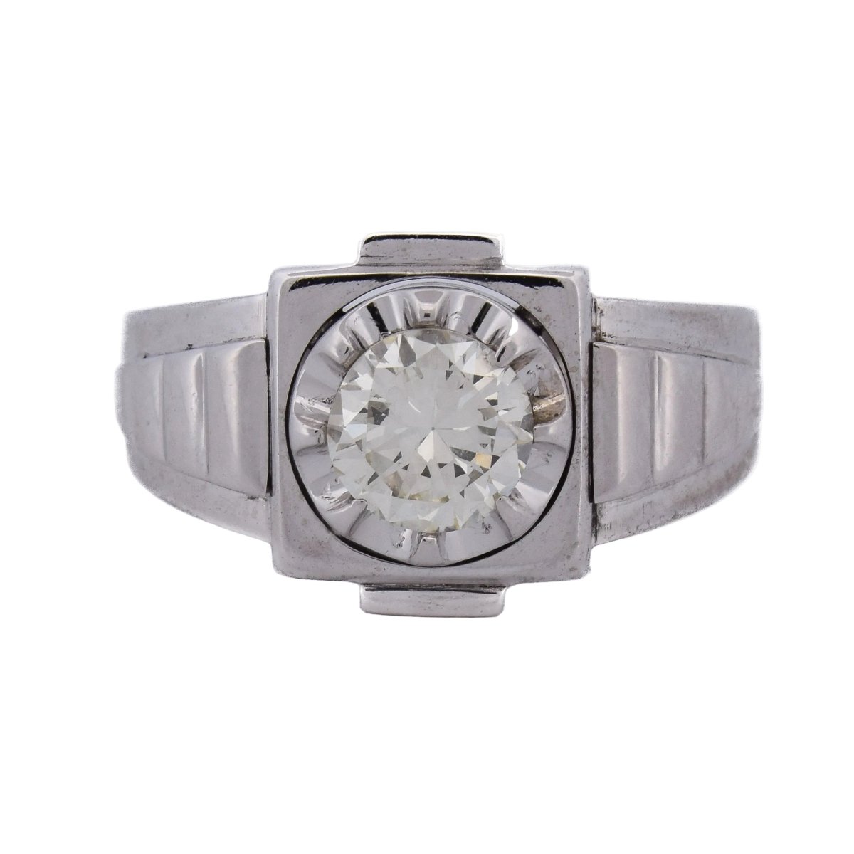 Bague en or blanc et diamant - Castafiore