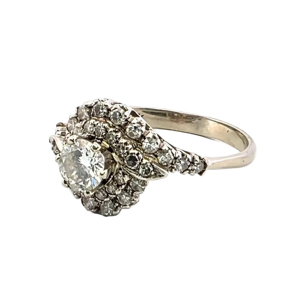 Bague en or blanc et diamants - Castafiore