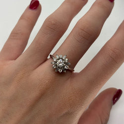 Bague en or blanc et diamants - Castafiore