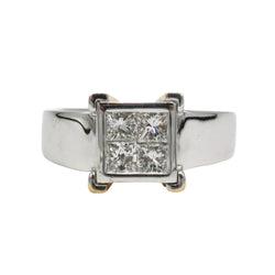 Bague en or blanc et diamants - Castafiore