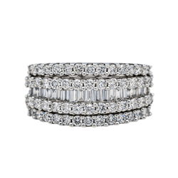 Bague en or blanc et diamants - Castafiore